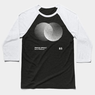 Prefab Sprout / Steve McQueen / Minimal Graphic Design Tribute Baseball T-Shirt